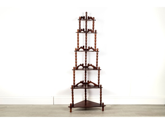 Victorian Mahogany Corner Shelf 