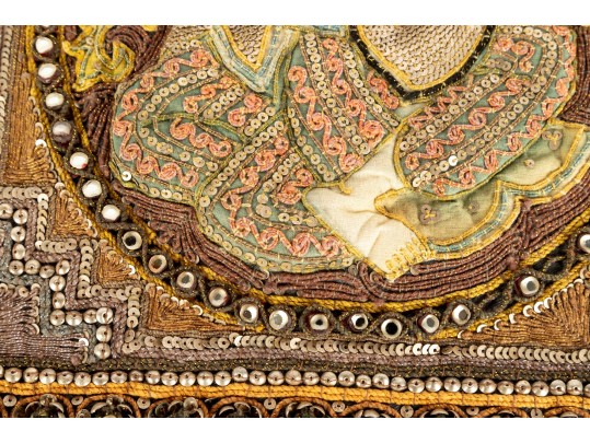 Vintage Burmese Kalaga Tapestry