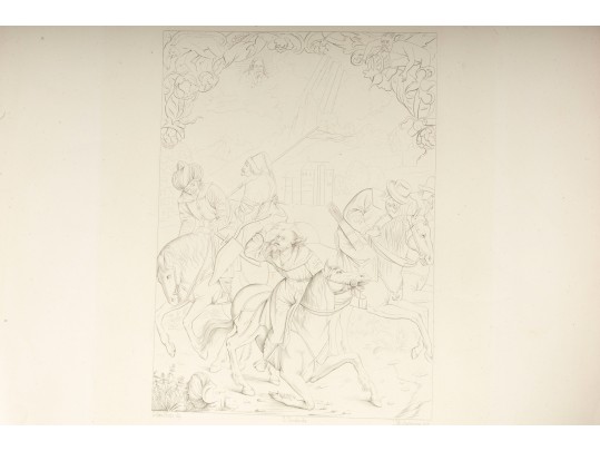 Antique German Prayer Book And Engravings