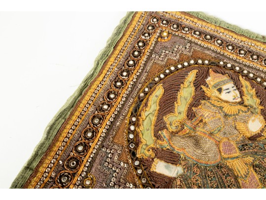 Vintage Burmese Kalaga Tapestry