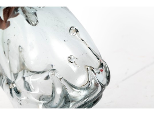 Hand-Crafted Blown Glass Vase