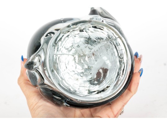 Hand-Crafted Blown Glass Vase