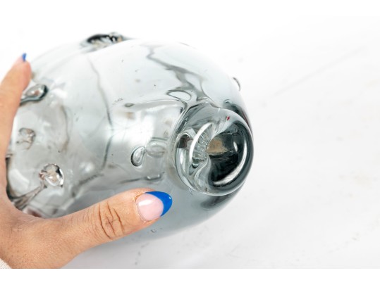 Hand-Crafted Blown Glass Vase