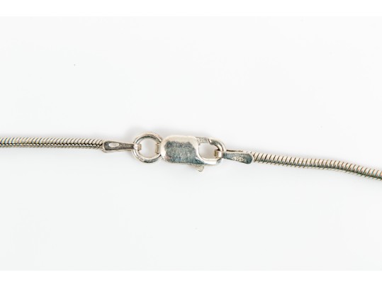 Sterling Silver Striking Pair Of Ball Motif Necklaces