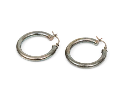 Sterling Silver Assorted Collection Of Hoop Earrings