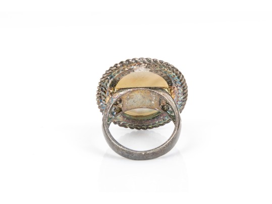 Sterling Silver Eclectic Collection Of Assorted Chunky Rings, Size 8