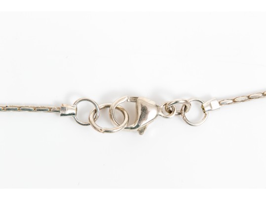 Sterling Silver Striking Pair Of Ball Motif Necklaces