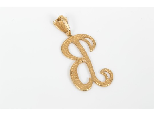 14k Yellow Gold Collection Of Initial Pendants