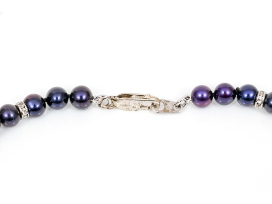 Fun Lot Of Cultured Black Freshwater Pearl Necklace And Bracelets, With A Hematite Necklace