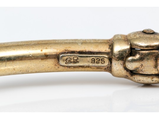 Sterling Silver Lot Of Three Cuff And Hinged Style Bracelets, Assorted Patterns