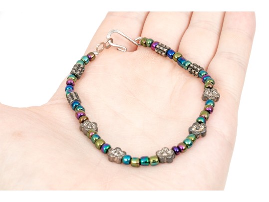 Fun Lot Of Cultured Black Freshwater Pearl Necklace And Bracelets, With A Hematite Necklace