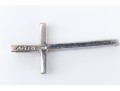 Petite 14K White Gold And Diamond Cross Pendant
