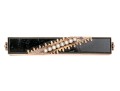 14k Yellow Gold Handsome Antique Black Enamel And Seed Pearl Bar Pin
