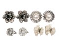 Sterling Silver Assorted Lot Of Pretty Vintage Screwback Style Earrings