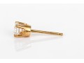 14K Yellow Gold Brilliant Diamond Stud Earrings, App. 0.45 TCW