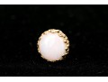 10k Gold Collection Of White Opal Stud Earrings, Posts With No Clutches