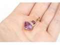 14k Yellow Gold Unusual Light Purple Amethyst Fantasy Cut Pendant