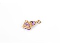 14k Yellow Gold Unusual Light Purple Amethyst Fantasy Cut Pendant