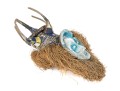 African Wood, Fiber And Paint Finished Mask, 20th C. 