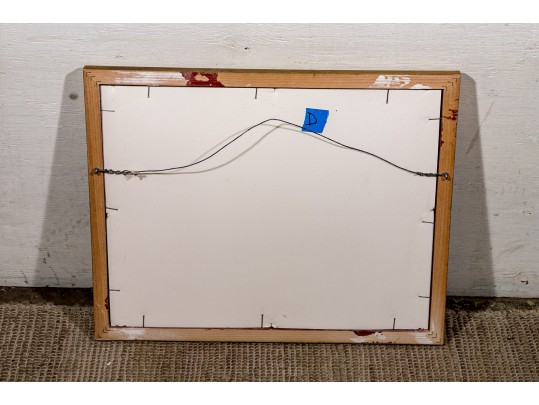 Signed Oil On Board, Landscape With Body Of Water