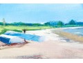 Caroline Gantz (American, B. 1954) Oil On Canvas, Nantucket, Beach Landscape