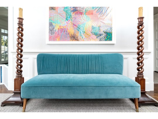 Pair Of Massive English Barley Twist Floor Lamps