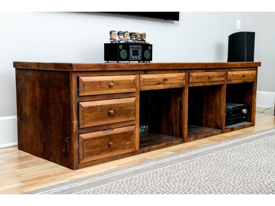Traditional Wood Media Cabinet
