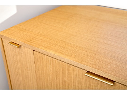 Custom Liebherr Refrigerator And Storage Cabinet