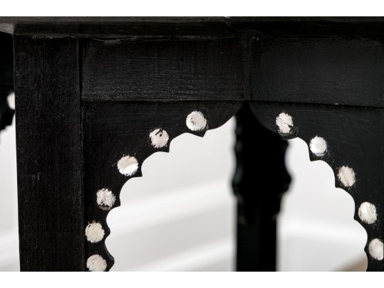 Finely Detailed Inlaid Moorish Accent Table