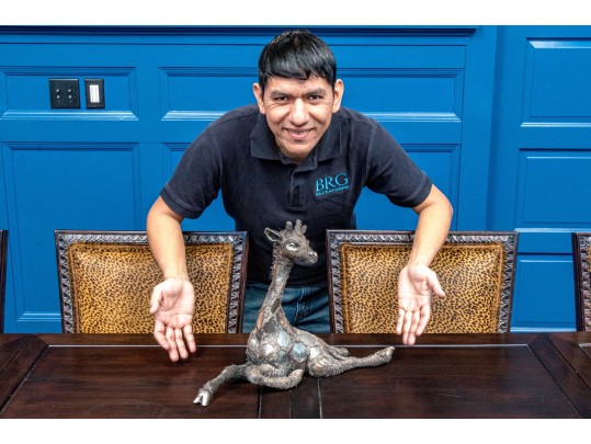 *UPDATED* Sterling Silver Giraffe Sculpture In Buccellati Style