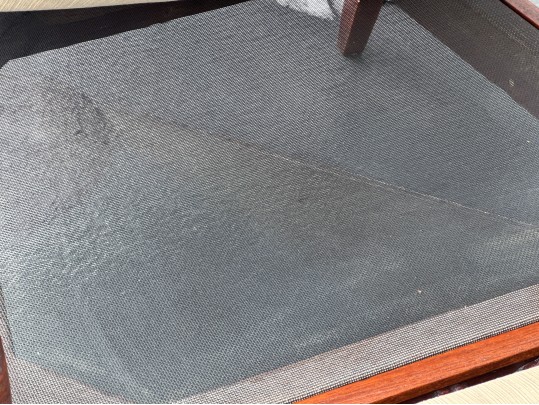 Stylish Pair Of Brown Jordan Carved Wood Armchairs With Ottomans