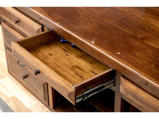 Traditional Wood Media Cabinet