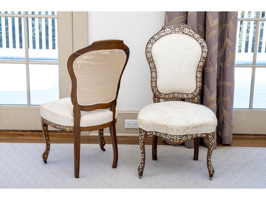 Set Of Three Antique Moroccan Salon Chairs