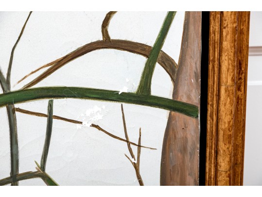 Yves-Armand Millecam (Algerian-French, B. 1933) Oil On Canvas, Winter Park Circa 1981