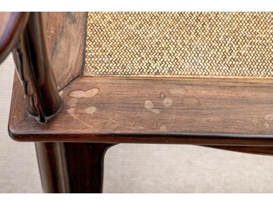 Fine Pair Of Traditional Carved Chinese Horseshoe Armchairs