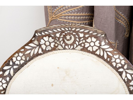 Set Of Three Antique Moroccan Salon Chairs