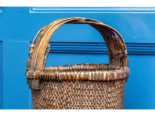 Antique Chinese Rice Basket