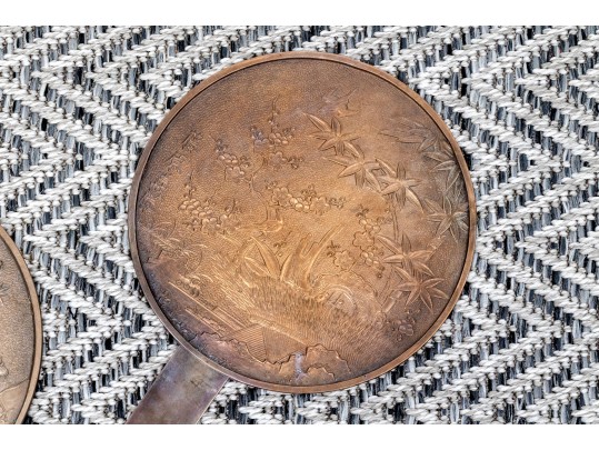 Chinese Bronze Hand Mirrors