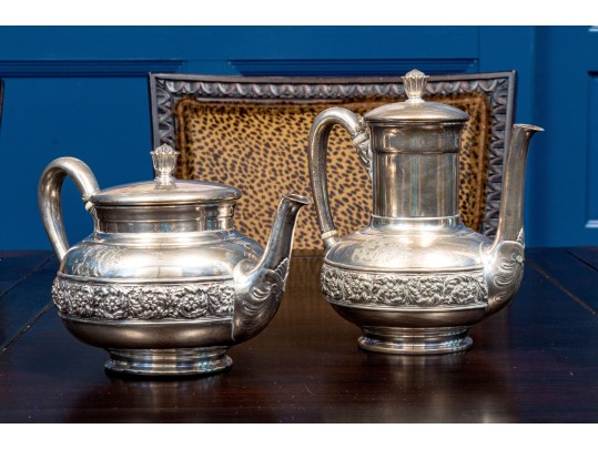 Antique Tiffany & Co. Sterling Silver Teapot And Coffee Pot