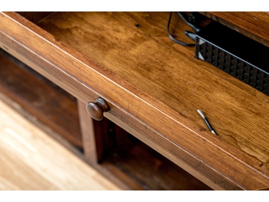 Traditional Wood Media Cabinet