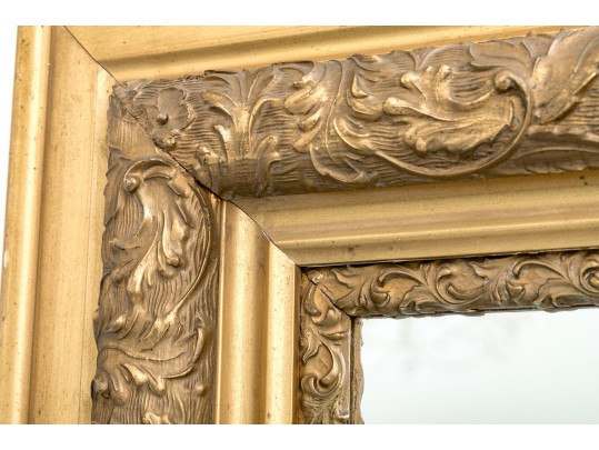 19th Century American Gilt Gesso And Wood Mirror