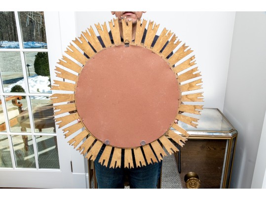 Rustic Italianate Gilt Sunburst Mirror