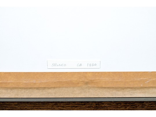 Antique Japanese Diptych Shunga Woodblock Print