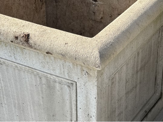 Smaller Pair Of Cast Stone Planters