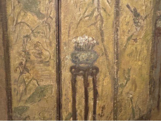 Jia Juanli (Chinese-French, B. 1960) Oil On Canvas Triptych, Three Women In An Interior