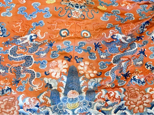 Han Chinese Mang Ao Woman's Dragon Robe, Ca. 1870