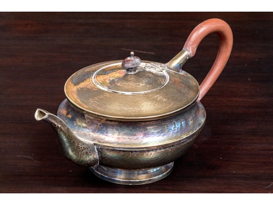 English Hammered Sterling Silver Teapot