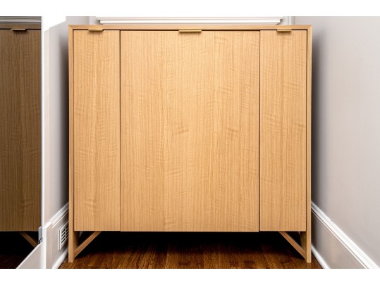 Custom Liebherr Refrigerator And Storage Cabinet