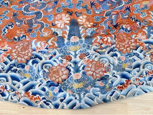 Han Chinese Mang Ao Woman's Dragon Robe, Ca. 1870