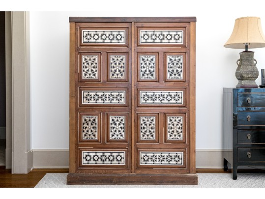 Antique Moroccan Inlaid Cabinet